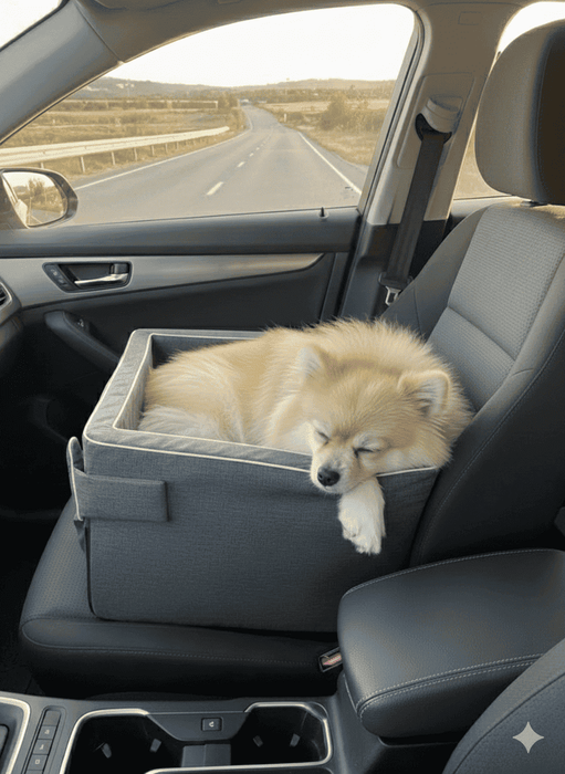 Cama de Viaje para Perro Pequeño - Asiento Coche Cómodo, Seguro y Lavable